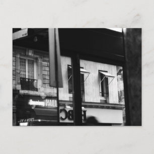Pariser Atmosphäre - Fenster und Reflektionen Postkarte