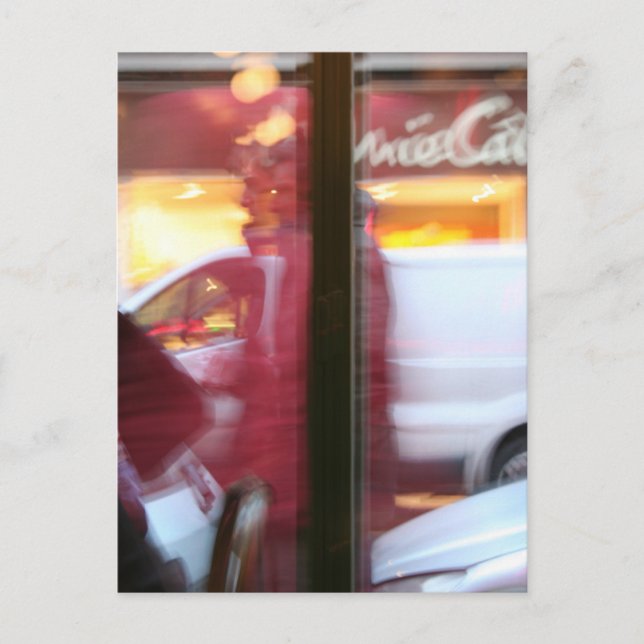 Pariser Atmosphäre in Bewegung Postkarte (Vorderseite)