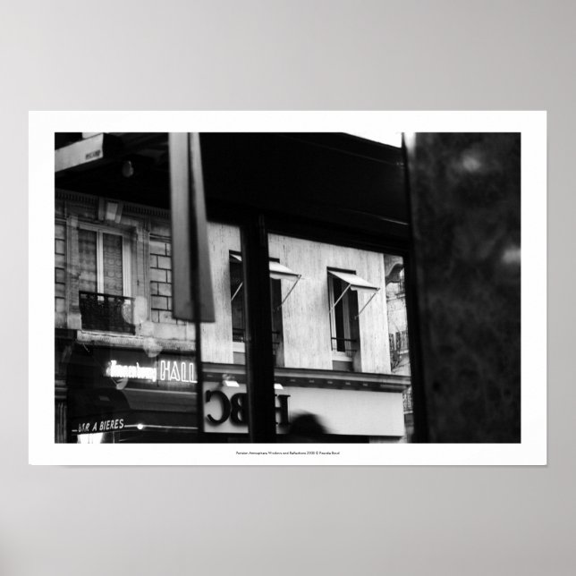 Pariser Atmosphärenfenster und Reflections Poster (Vorne)
