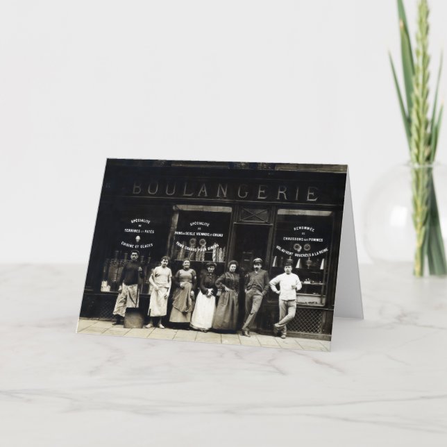 Pariser Bäckerei 1900 Karte (Vorderseite)