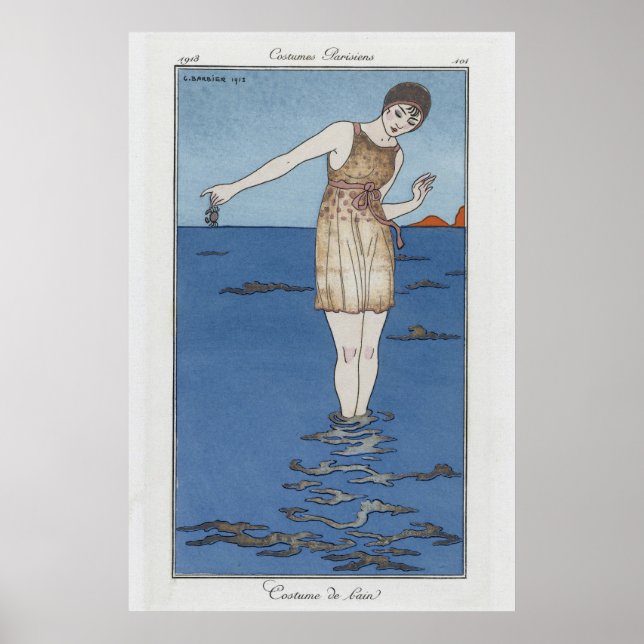 pariser Badeanzug Poster (Vorne)