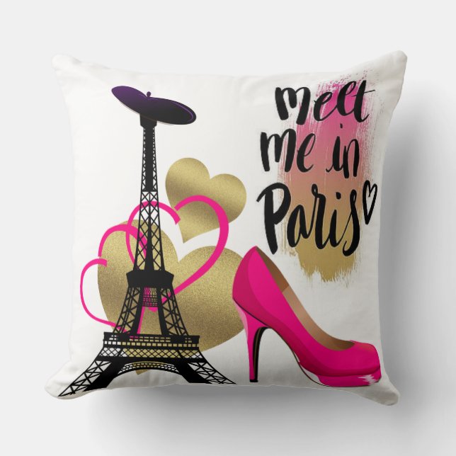 Pariser Baumwolle als Baumwolle Kissen (Vorderseite)