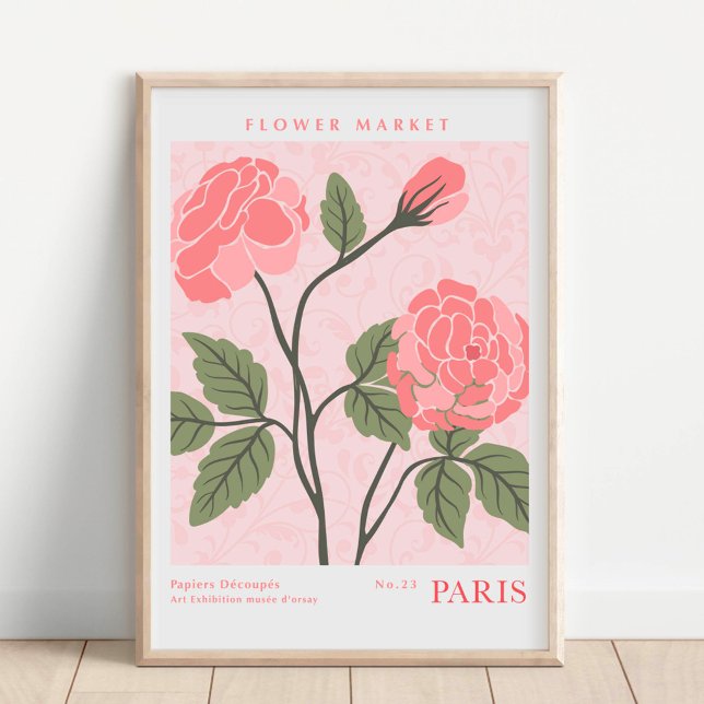 Pariser Blumenmarkt Botanik Poster (Von Creator hochgeladen)