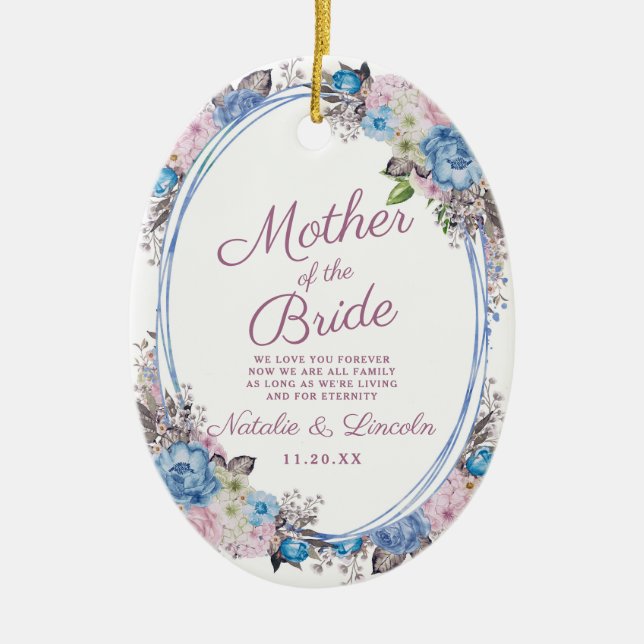 Pariser Charm Keepake Mutter des britischen Zitats Keramik Ornament (Vorne)