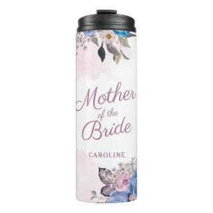 Pariser Charme Blau & Rosa Mutter der Braut Thermosbecher