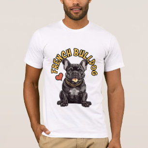 Pariser Charme: französischer Bulldog-T - Shirt