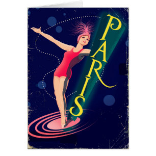 Pariser Club Vintage Reiseplakat
