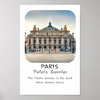 Pariser Denkmal: Palast Garnier Poster