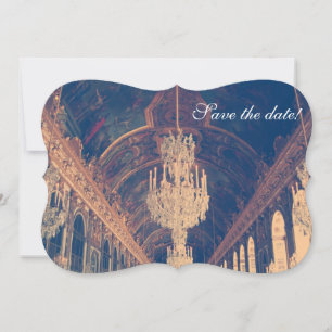 Pariser Elegante Kronleuchter Save-the-Date Save The Date