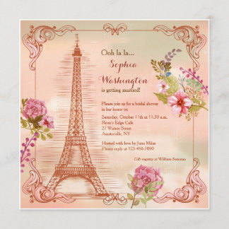 Pariser Erinnerungen Herbsteinladung Einladung