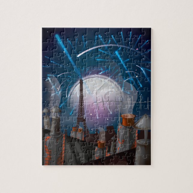 Pariser Feuerwerk Puzzle (Vertikal)