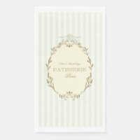 Pariser Französische Patisserie Vintage Party Grün