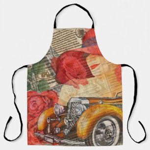 Pariser Frau: Eiffelturm Retro. Schürze