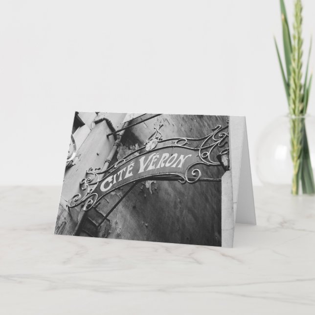 PARISER GASSE… KARTE (Vorderseite)