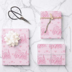 Pariser Geschenkpapier Set