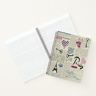 Pariser Grafiken Notizbuch