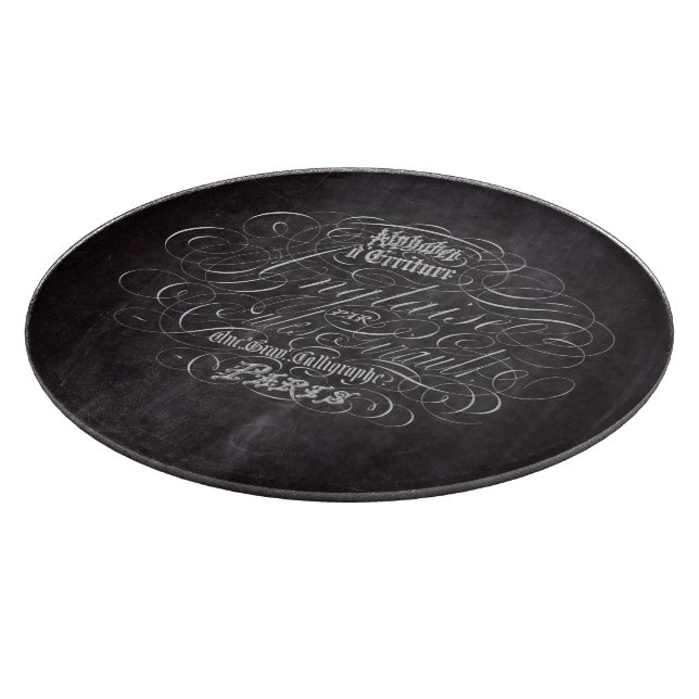 Pariser Landschalkboard Französische Schriften Schneidebrett (Ecke)