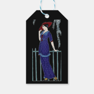 Pariser Mode aus den 20er Jahren Geschenkanhänger