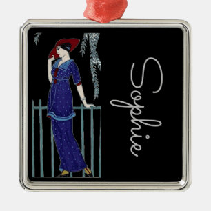 Pariser Mode aus den 20er Jahren Ornament Aus Metall