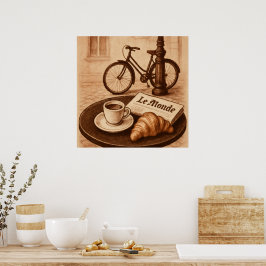 Pariser Morgenposter Poster