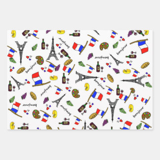 Pariser Musterpapier Geschenkpapier Set