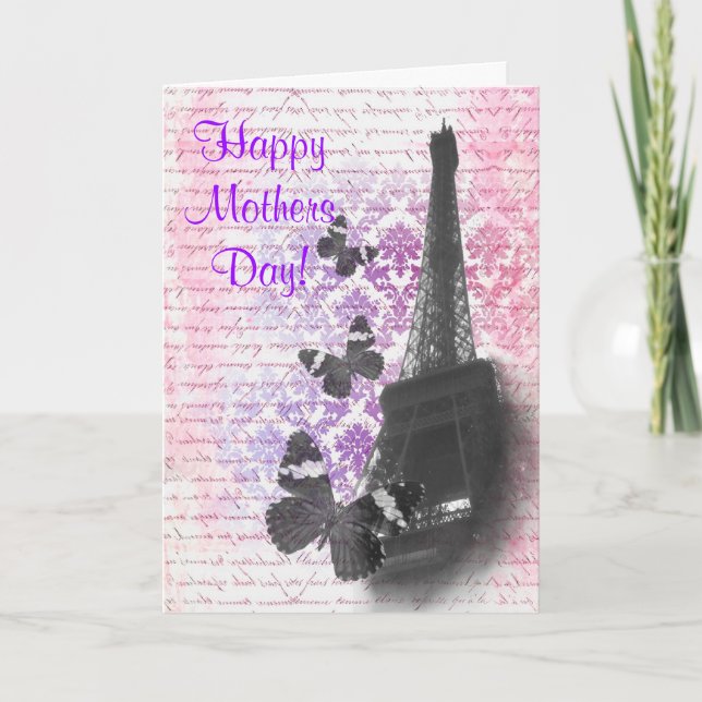 Pariser Müttertag Karte (Vorderseite)
