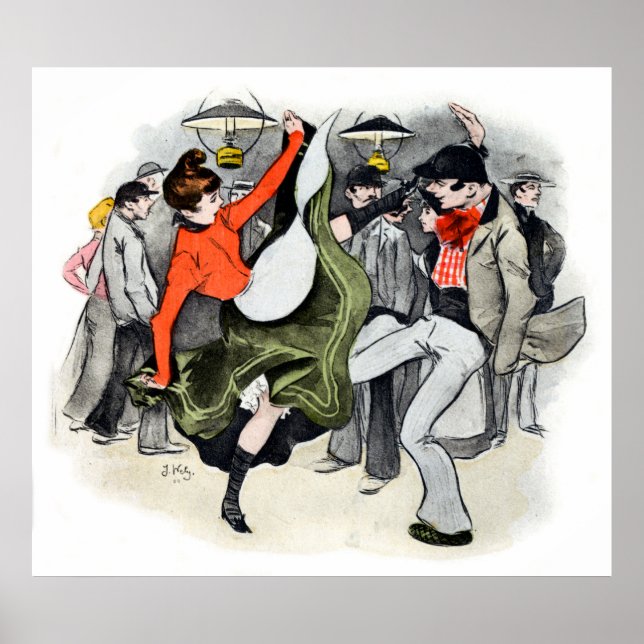 Pariser Nachtleben Nr. 2 Poster (Vorne)