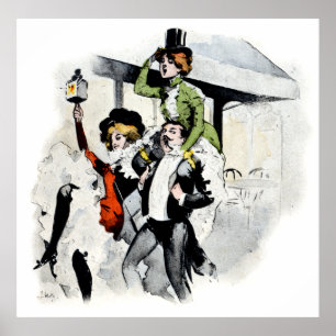 Pariser Nachtleben Nr. 4 Poster