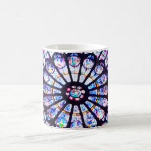 Pariser Notre-Dame-Buntglas - Das Rose-Fenster Kaffeetasse