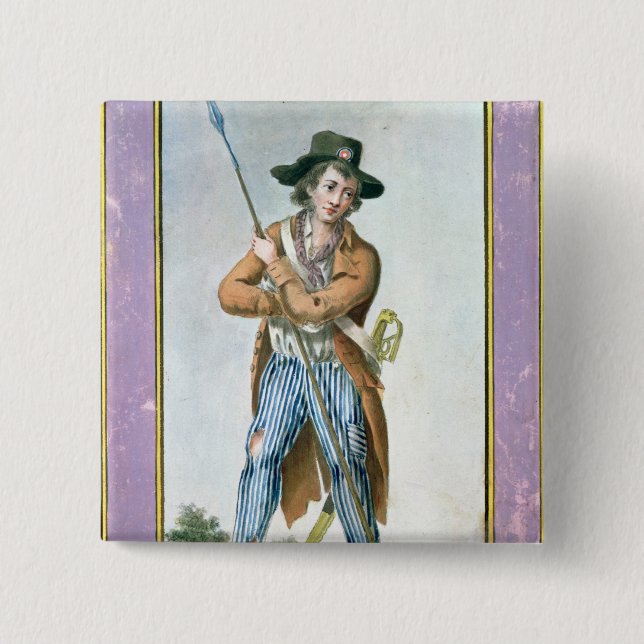 Pariser Ohne-culotte Button (Vorderseite)