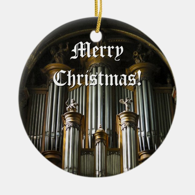 Pariser Organ Weihnachtsverzierung Keramikornament (Vorne)