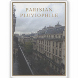Pariser Pluviophile Aufkleber