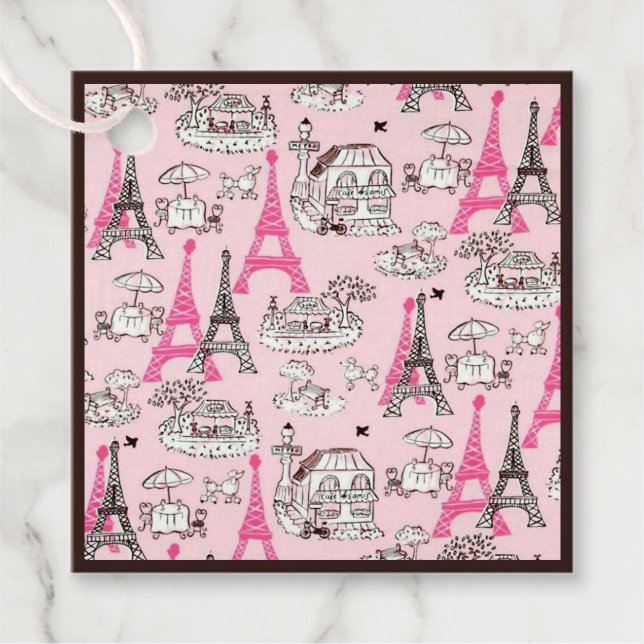 Pariser Promenade Geschenkanhänger (Vorderseite)