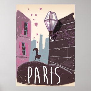 Pariser Reiseplakat Poster