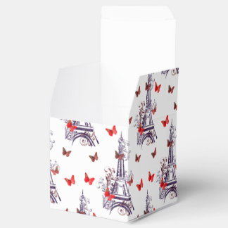 Pariser romantischer Lila Eiffelturm Schmetterling Geschenkschachtel
