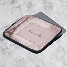 Pariser rosa Laptop-Hülle