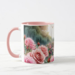 Pariser Rose Garden Eiffelturm Rosa Tasse