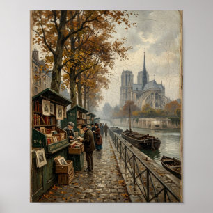 Pariser Seine-Fluss-Malerei I Poster