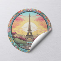 Pariser Sonnenuntergang Eifel Tower Paris Französi