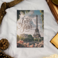 Pariser Sonnenuntergang mit Eiffelturm