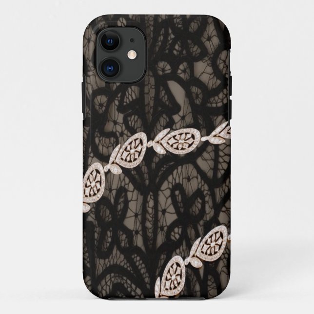 Pariser Stil v2 Diamanten Case-Mate iPhone Hülle (Rückseite)