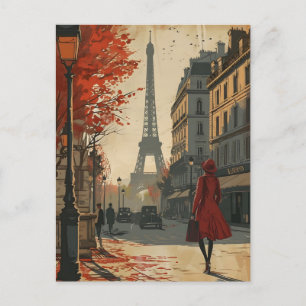 Pariser Stil - Vintage Postkarte