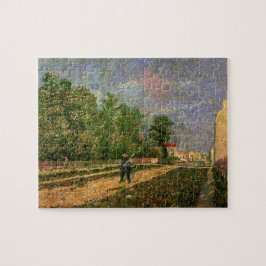 Pariser Straße mit Bauern von Vincent van Gogh Puzzle