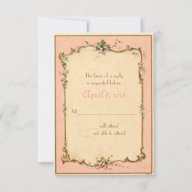 Pariser UAWG für Pariser Parfüm RSVP Karte (Vorderseite)