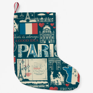 Pariser Vintag: Französische Republik Elegance Kleiner Weihnachtsstrumpf