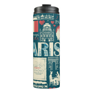 Pariser Vintage: Eleganz der französischen Republi Thermosbecher