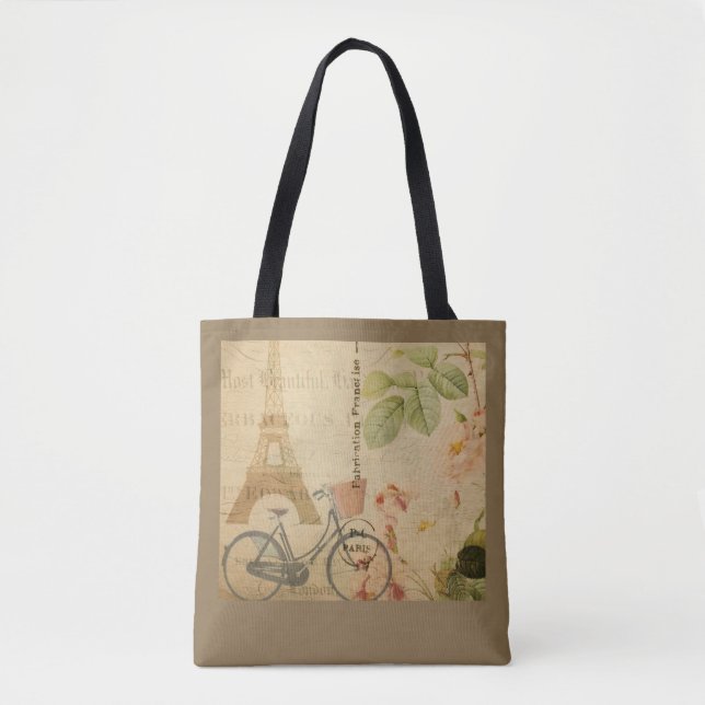 Pariser Vintage mit Eiffelturm (Vorderseite)