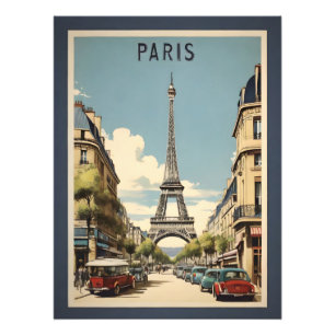 Pariser Vintage-Poster Fotodruck