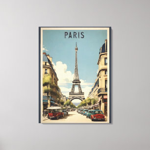 Pariser Vintage-Poster Leinwanddruck