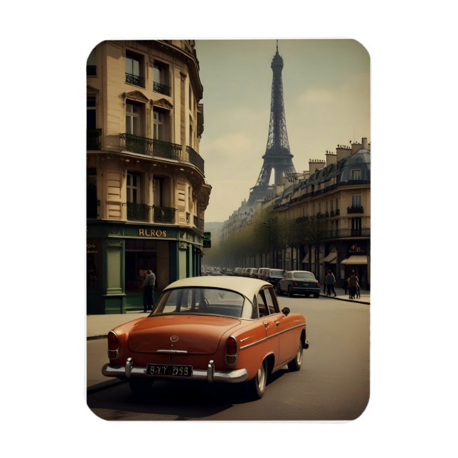 Pariser Vintage-Poster Magnet (Vertikal)